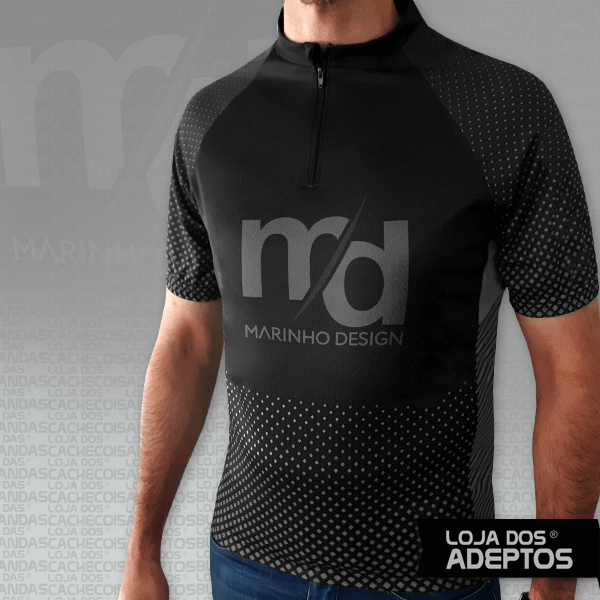 T-shirt Ciclismo Marinho Design